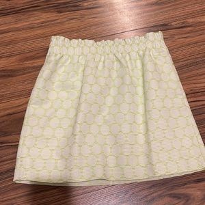 Green and white textured skirt from Jcrew. Size 8